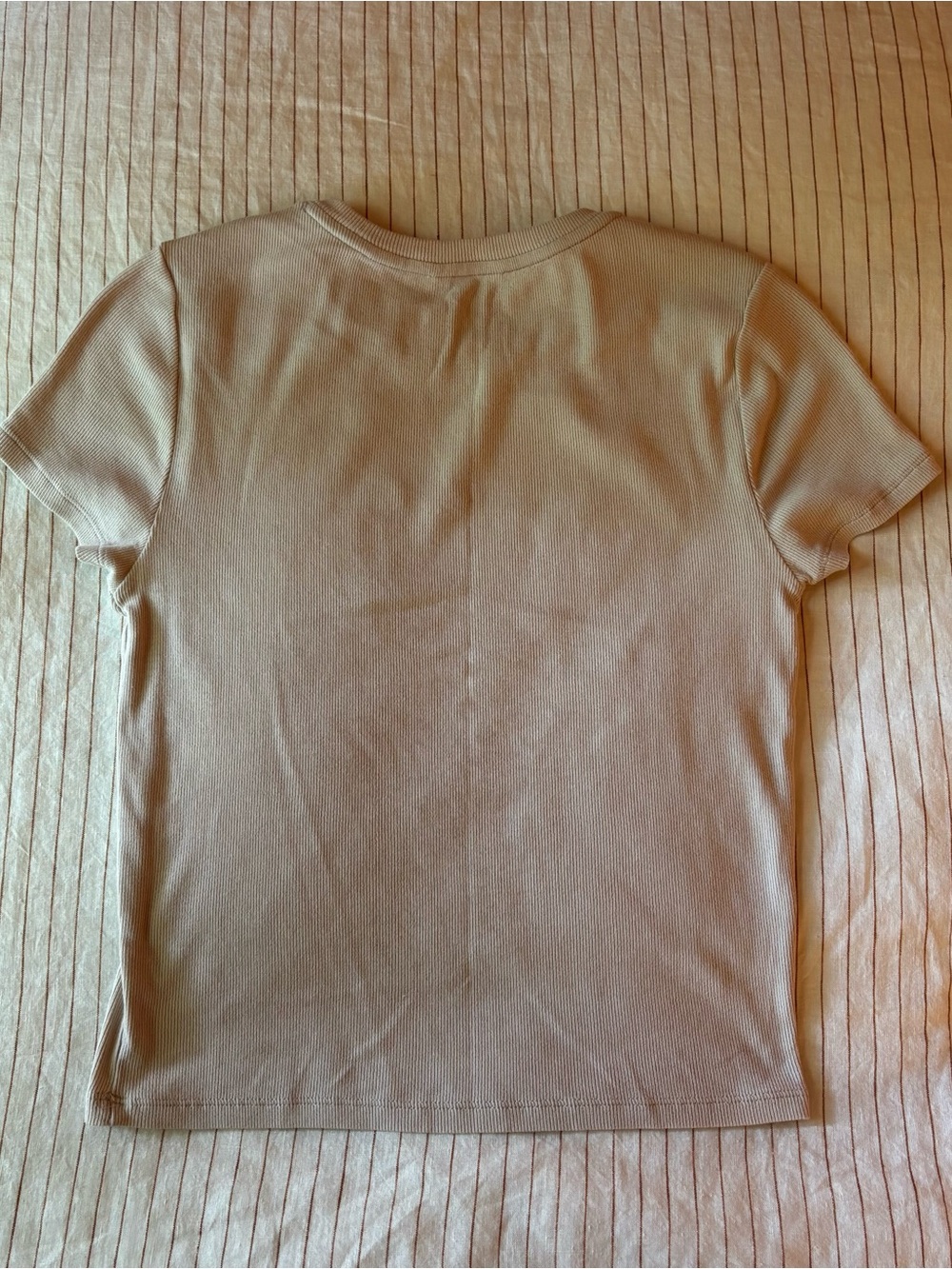 Organic Basics Core Ribbed Tee, XL - Picture 4 of 4